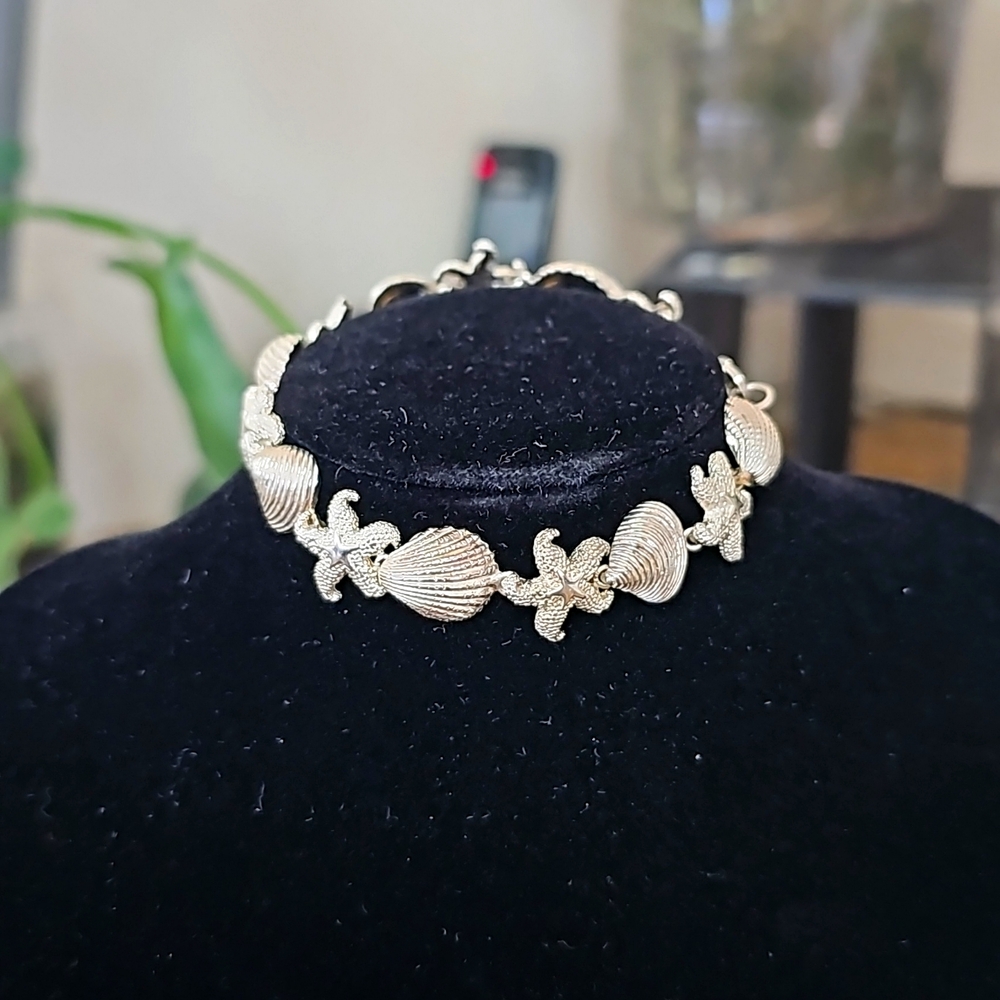 Sterling silver estate beach vibes bracelet